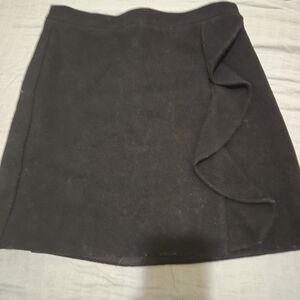 Elegant Asymmetrical Black Skirt